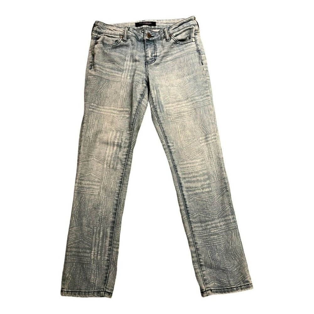 Liverpool Women Frankie Printed Light Blue Jean 4